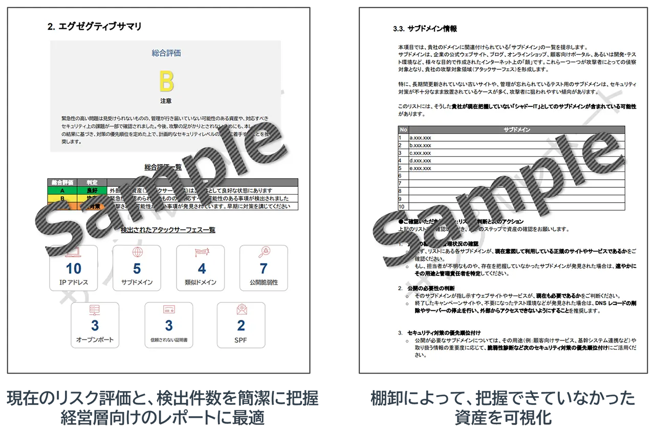 ASM サービス 診断レポート サンプル