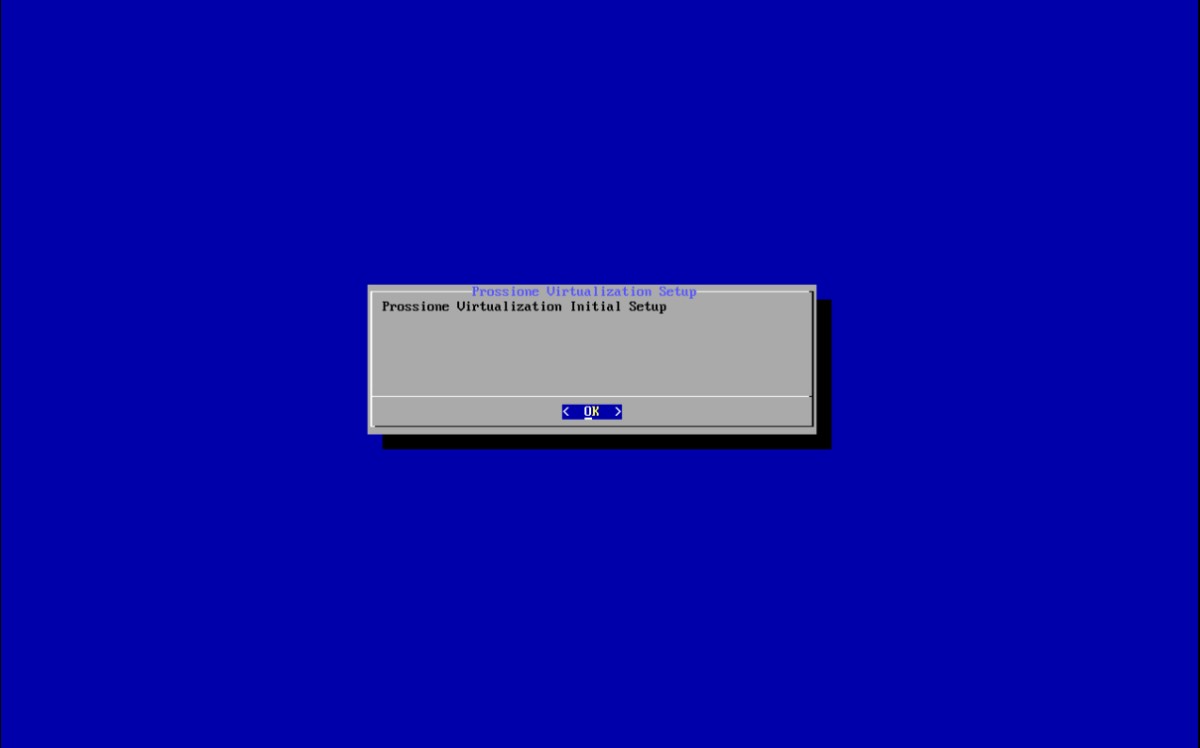 Prossione Virtualization の初期セットアップツール