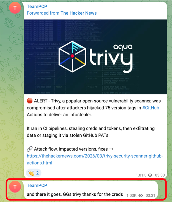 Trivy を揶揄するような投稿