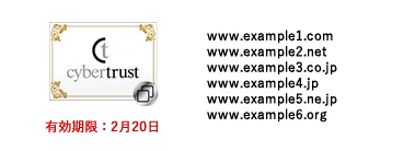 証明書をまとめた場合